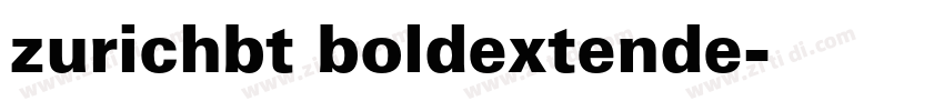 zurichbt boldextende字体转换